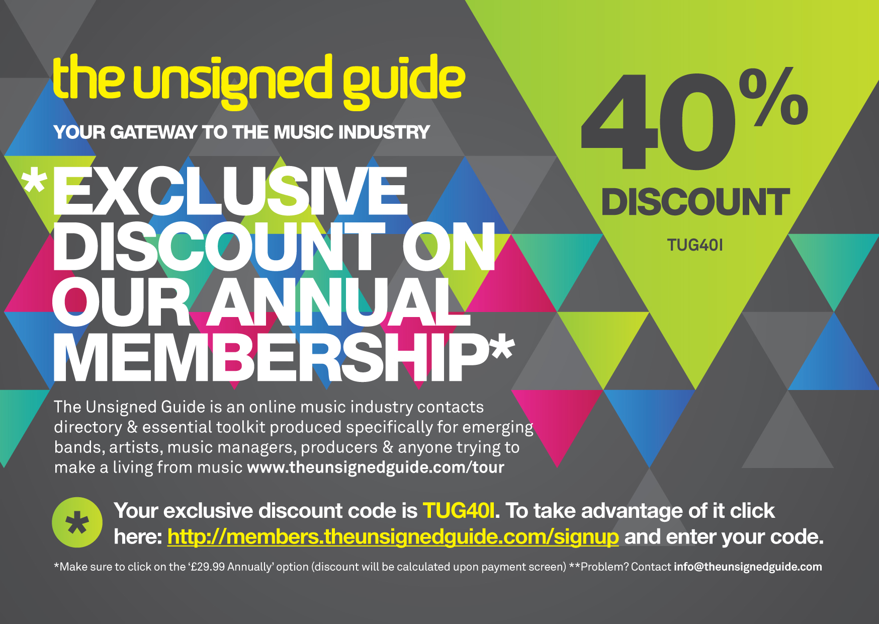 Your Exclusive 40 Discount Code News The Unsigned Guide